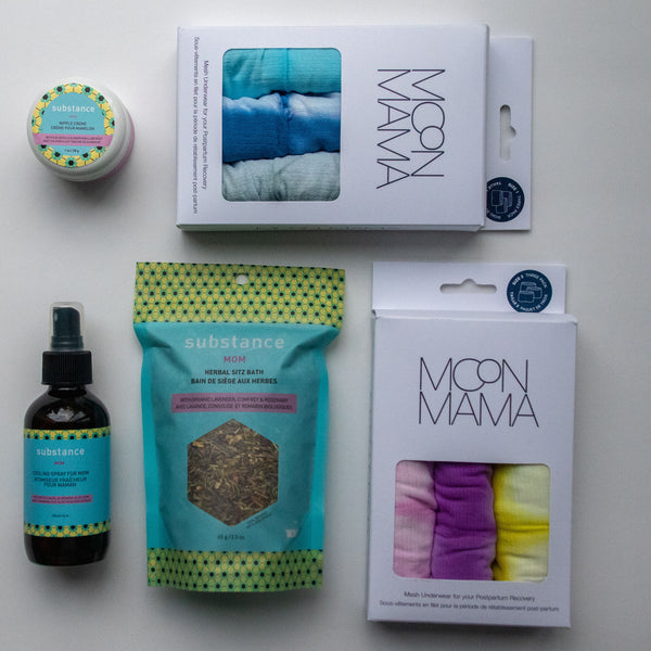 Postpartum Recovery Kit - Rainbow 6 Pack – Hey Moon Mama