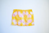 Grapefruit colour, shibori pattern, postpartum underwear