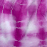 close up of shibori pattern on postpartum mesh underwear, pink colour